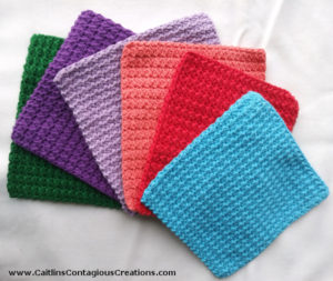 Crunch Stitch Dish Cloth