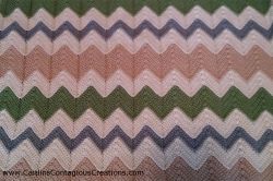 Easy Chevron Baby Blanket