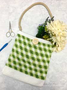 Gingham Market Tote