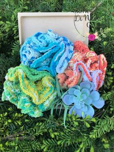 Sea Blossom Dish and Washcloth