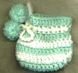 Crocheted Baby Booties