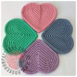 Simple Heart Coasters