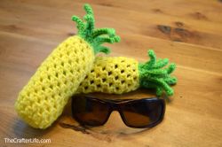 Pineapple Drawstring Sunglass Bag