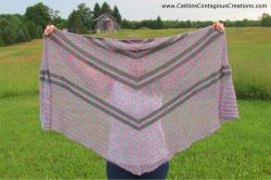 Summer Wildflowers Triangle Shawl