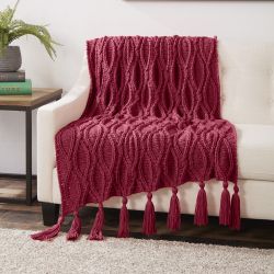 Caron Crochet Cables Blanket