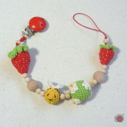 Strawberry Pacifier Clip