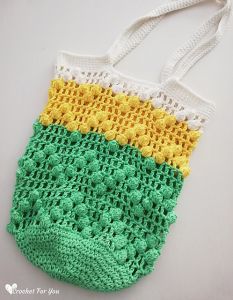 Lace & Popcorn Market Bag