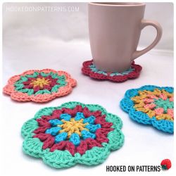 Happy Scrappy Mandala Coasters