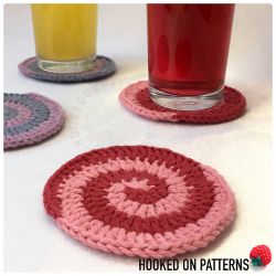Candy Swirl Spiral Coasters