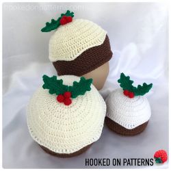 Christmas Pudding Novelty Beanie Hat