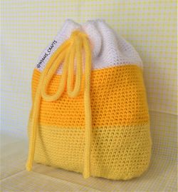 Candy Corn Drawstring Backpack