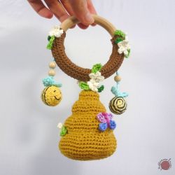 Beehive Baby Rattle