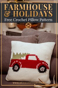 Farmhouse Truck Pillow Cover