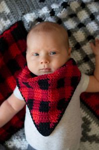 Buffalo Plaid Bandana Bib