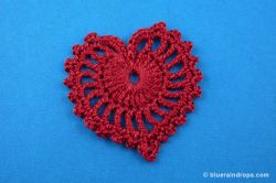 Delicate Crocheted Heart