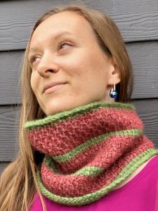 Watermelon cowl