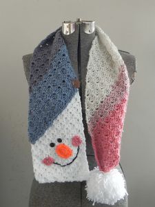 Snowman Mini C2C Scarf