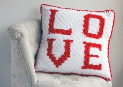 Love C2C Sherpa Pillow