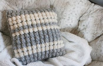 Striped Bobble Pillow