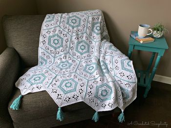 Succulent Spring Hexagon Afghan