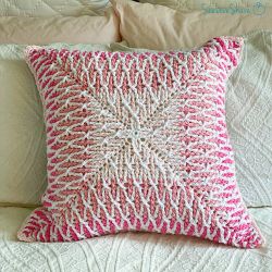 Brioche Stitch Ombre Pillow