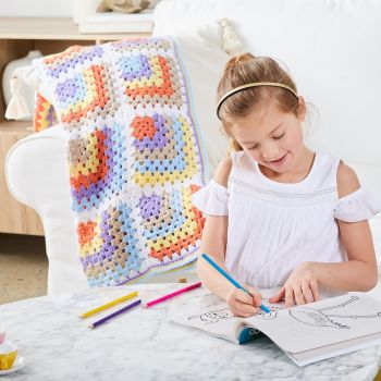 Blooming Mitered Square Blanket