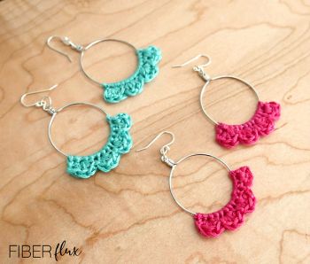 Caribbean Wave Hoop Earrings