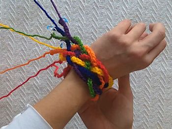 Rainbow Braid Bracelet