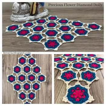 Precious Flower Diamond Doily