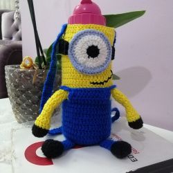 Minion Water Bottle Sling/Cozy