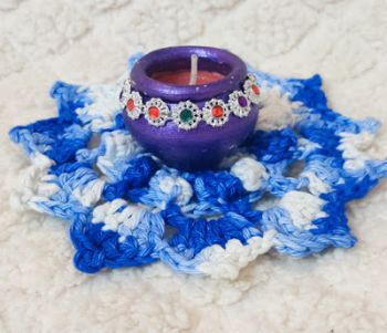 Crochet Candle Holder