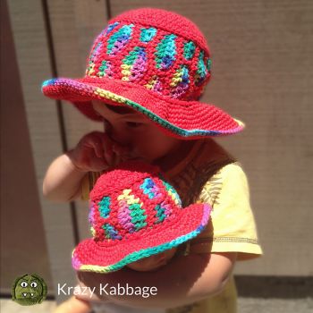 Rainbow Drops Sun Hat