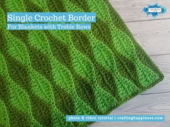 Single Crochet Border For Blankets With Treble Rows