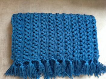 Hairpin Lace Baby Blanket