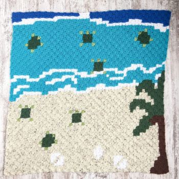 Sea Turtle C2C Throw