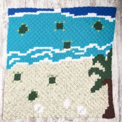 Sea Turtle C2C Throw
