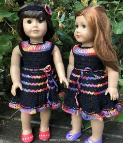 American Girl Doll Hawaiian Night Summer Dress