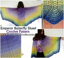 Emperor Butterfly Shawl