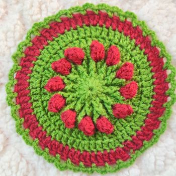 Easy To Make Rosebud Spring Flower Coaster