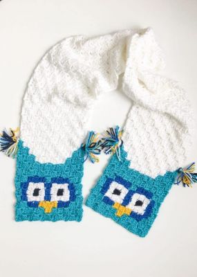 Owl C2C Scarf