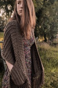 Crochet Shawl With Pockets