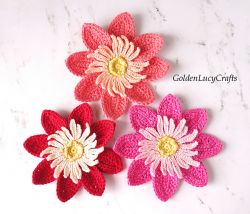 Dahlia Flower Applique