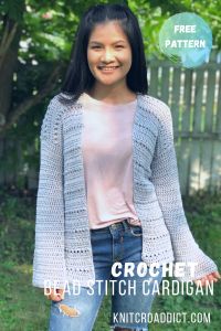 Crochet Bead Stitch Cardigan