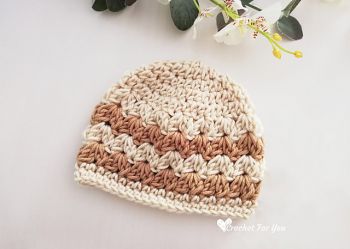 Cluster V Stitch Baby Hat