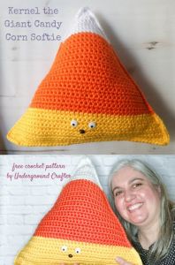 Kernel the Giant Candy Corn Softie