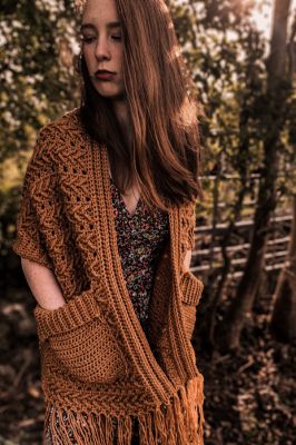 Harvest Moon Pocket Shawl