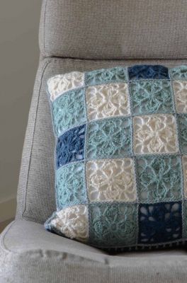 Clover Leaf Granny Square Pillow