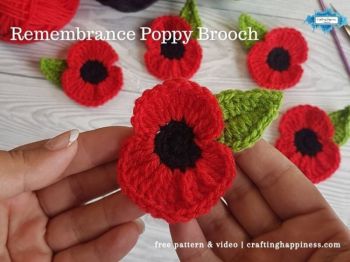 Remembrance Poppy Brooch