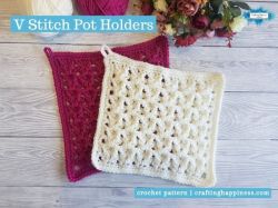 V Stitch Waffle Pot Holder