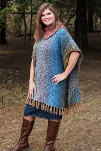 Mountain Trail Tweed Poncho
